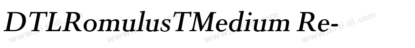 DTLRomulusTMedium Re字体转换